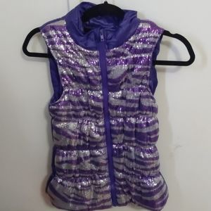 Sparkle Girls XL vest jacket sequin